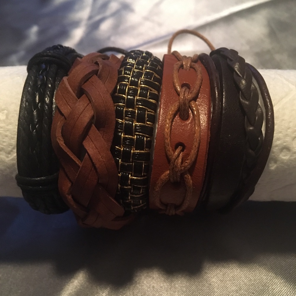 New unisex band bracelets lot of 5